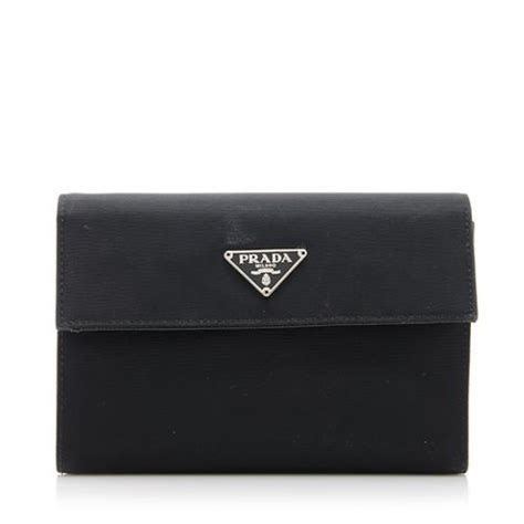 prada tessuto wallet|prada wallet outlet.